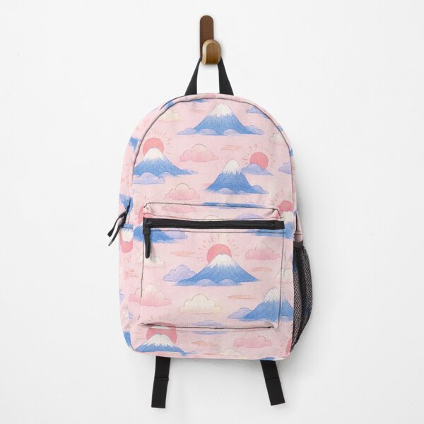 Item preview, Cute Mount Fuji Sunrise and Clouds Seamless Japanese Pattern designed and sold by WangAew.