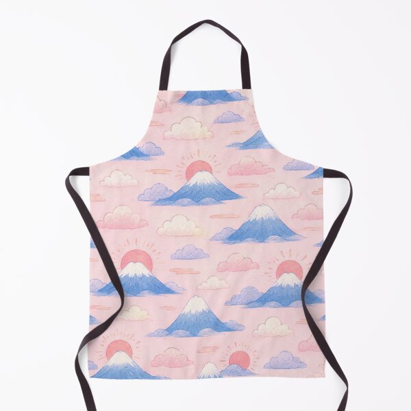 Item preview, Cute Mount Fuji Sunrise and Clouds Seamless Japanese Pattern designed and sold by WangAew.