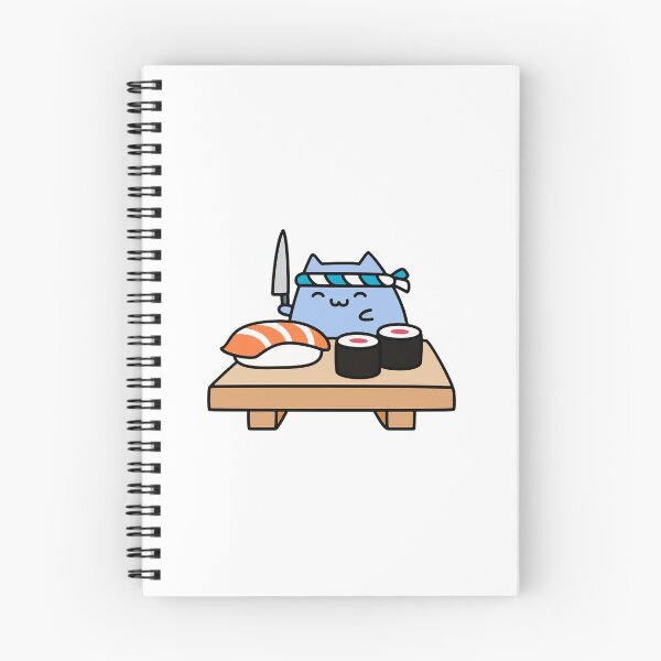 Item preview, Sushi Cat Cute Kawaii Japanese Seafood Nigiri Graphic designed and sold by RobotDanceBat.