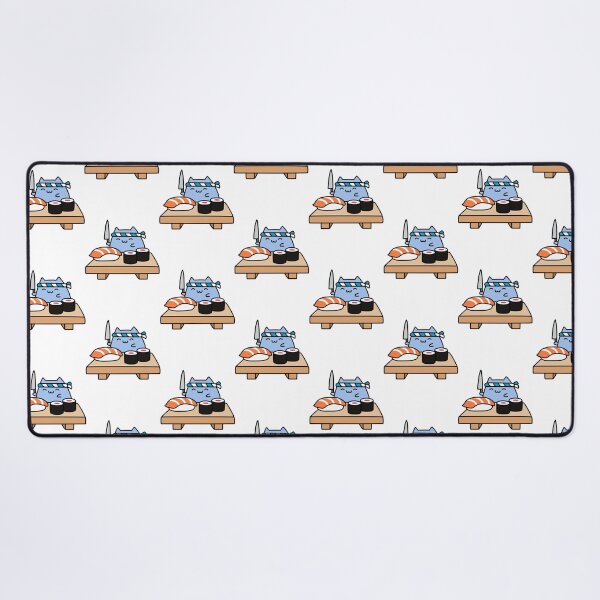 Item preview, Sushi Cat Cute Kawaii Japanese Seafood Nigiri Graphic designed and sold by RobotDanceBat.