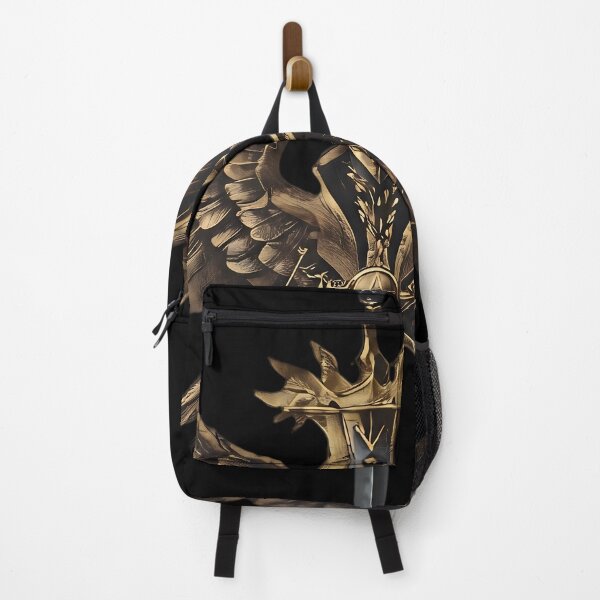 Item preview, Epic Golden Winged Sword Fantasy Emblem Art designed and sold by UrbanPrts.