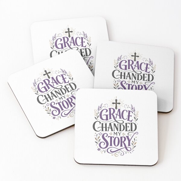 Item preview, Grace Changed My Story Christian Faith Design designed and sold by Rosie's Wildflower Boutique.