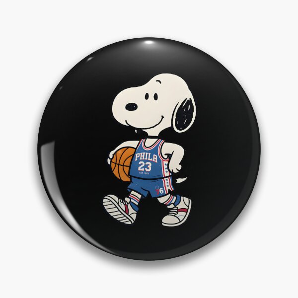 Item preview, Snoopy Lebrons James Philadelphia 76ers designed and sold by Nahkolahmom.