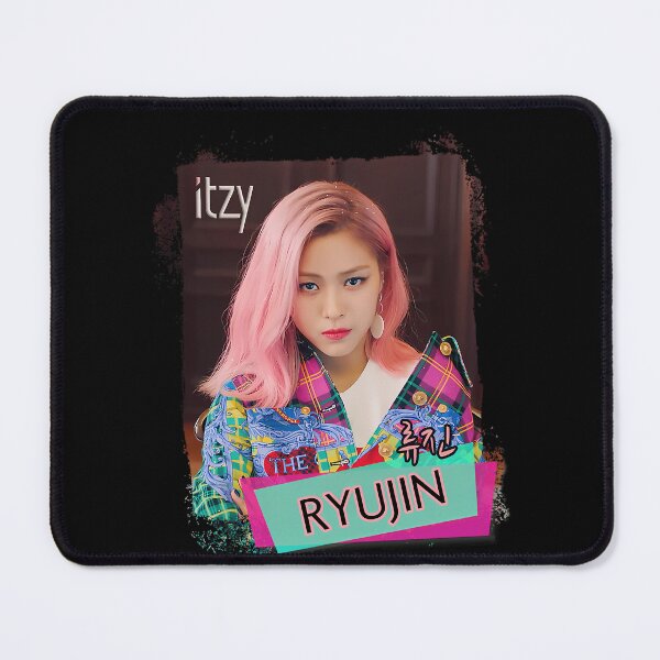 Item preview, ITZY Ryujin Pink Hair Plaid Jacket Poster designed and sold by Adi2009.