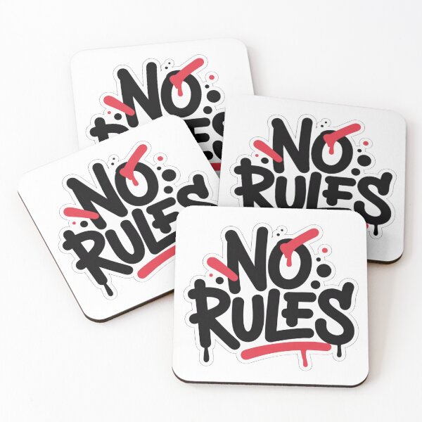 Item preview, No Rules Bold Graffiti Typography Art designed and sold by nova-bloom.