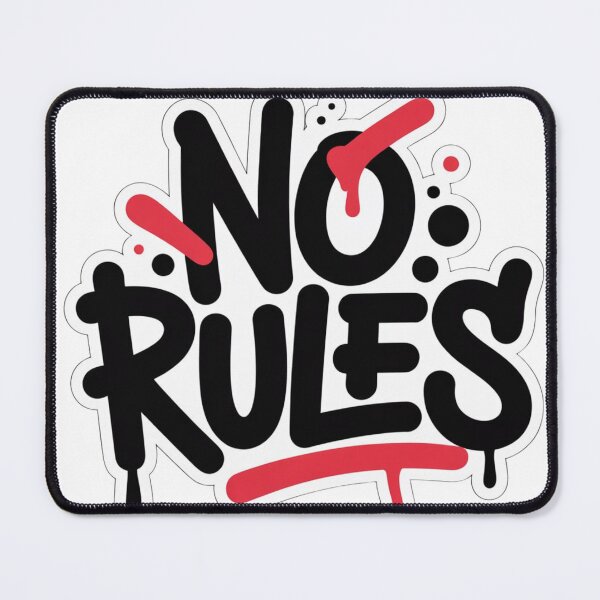 Item preview, No Rules Bold Graffiti Typography Art designed and sold by nova-bloom.