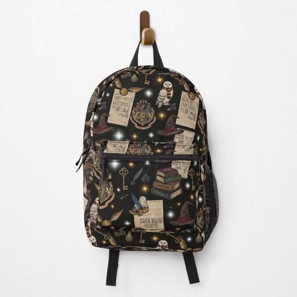 Item preview, Vintage Harry Potter Icons and Newspaper Pattern designed and sold by ArtivoNest.
