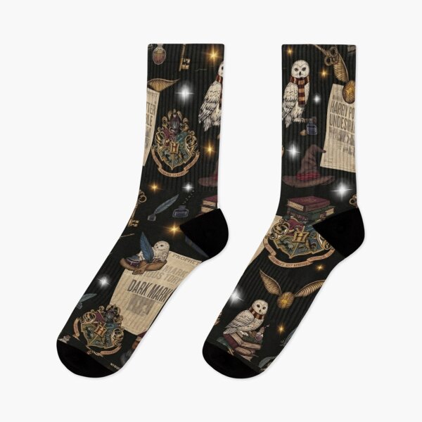 Item preview, Vintage Harry Potter Icons and Newspaper Pattern designed and sold by ArtivoNest.