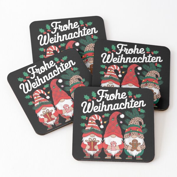 Item preview, Frohe Weihnachten German Christmas Gnomes Holiday Festive designed and sold by LucindaLong ⭐⭐⭐⭐⭐(992).