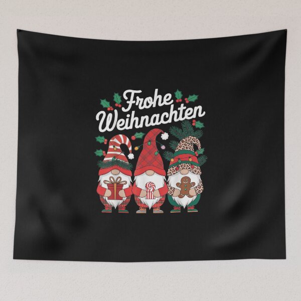 Item preview, Frohe Weihnachten German Christmas Gnomes Holiday Festive designed and sold by LucindaLong ⭐⭐⭐⭐⭐(992).