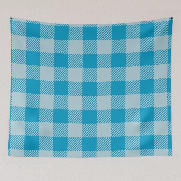 Item preview, Blue Checkered Blocks designed and sold by Manic Purgatory.