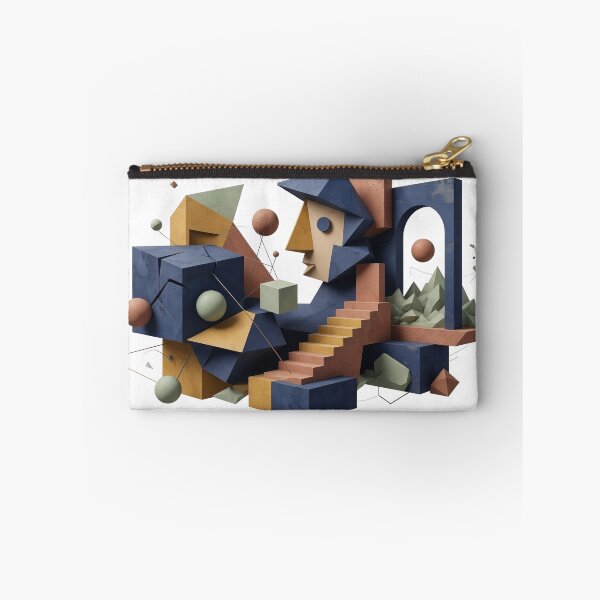 Item preview, Cool Navy ABSTRACT ART Fashion Print designed and sold by dazzlemakers.