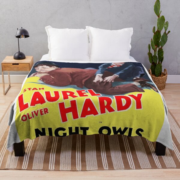Item preview, Night Owls (1930) – Stan Laurel & Oliver Hardy Vintage Comedy Poster designed and sold by zadetkudet.