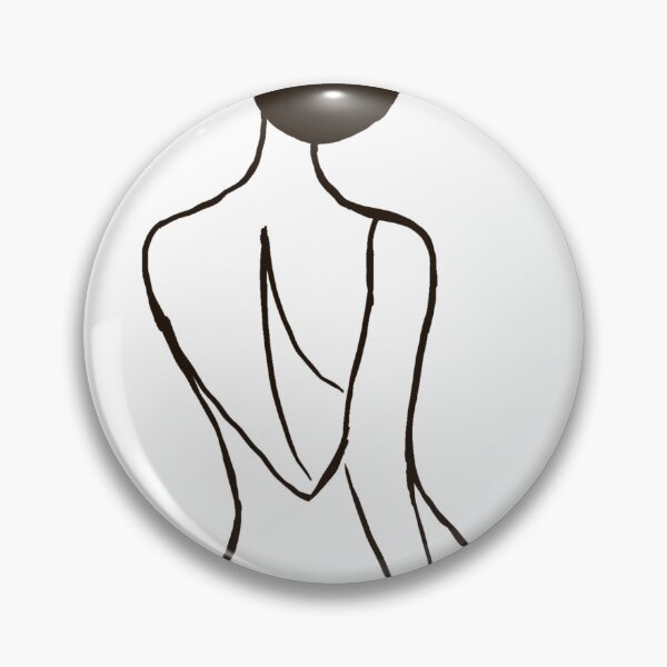 Item preview, La Femme — Back View Woman Art Print, Red Rose Updo Line Art, Fashion Illustration designed and sold by ShooNyaArtStudio.