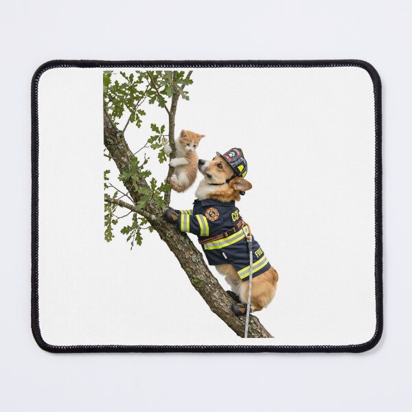 Item preview, Corgi Firefighter Hero designed and sold by PictoVibe.