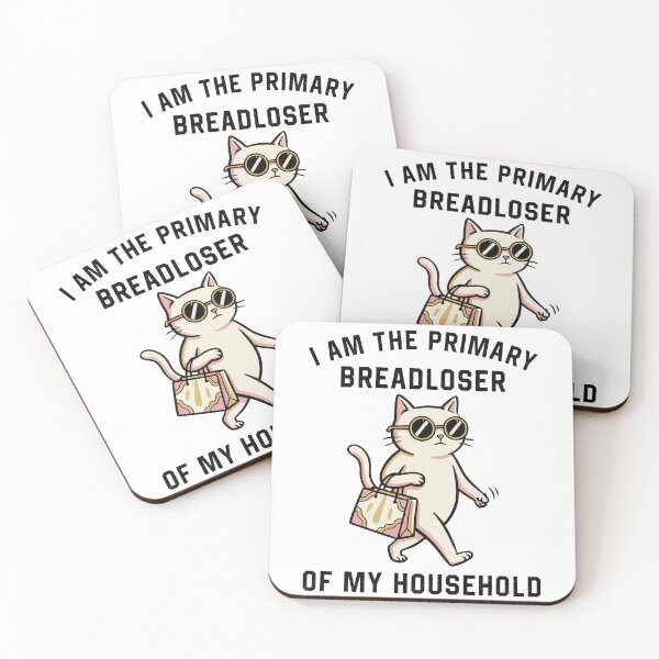 Item preview, I Am The Primary Breadloser Of My Household Cat Meme designed and sold by studio-ssaam.