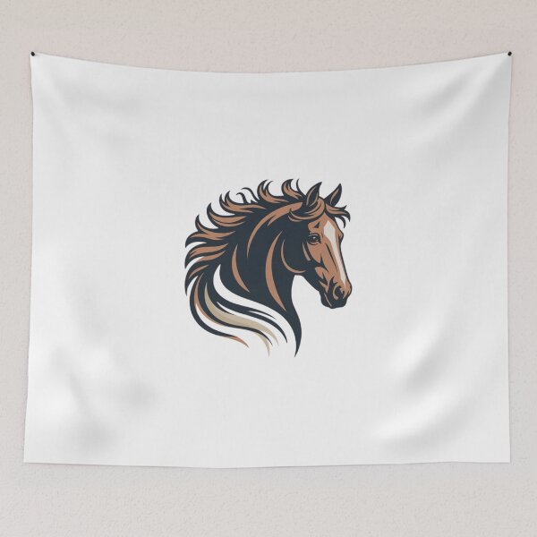 Item preview, Wild Stallion Horse Vector Portrait designed and sold by nova-bloom.