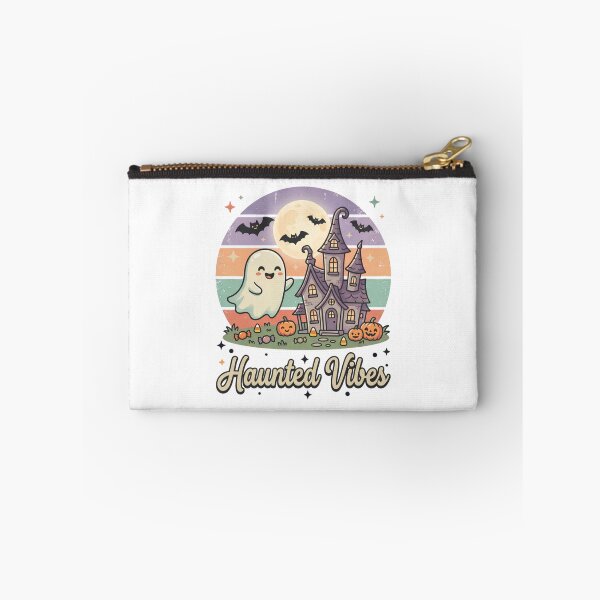 Item preview, Haunted Vibes Cute Ghost Haunted House Retro designed and sold by DIRTYSKETCHH.