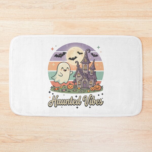 Item preview, Haunted Vibes Cute Ghost Haunted House Retro designed and sold by DIRTYSKETCHH.