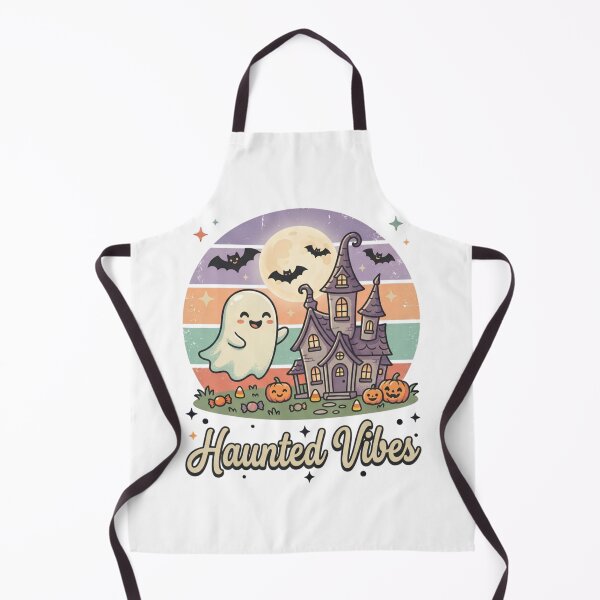 Item preview, Haunted Vibes Cute Ghost Haunted House Retro designed and sold by DIRTYSKETCHH.