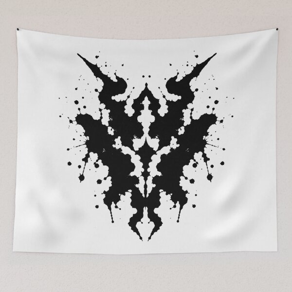 Item preview, Rorschach Inkblot – Symmetrical Black & White Abstract designed and sold by xndrlab.