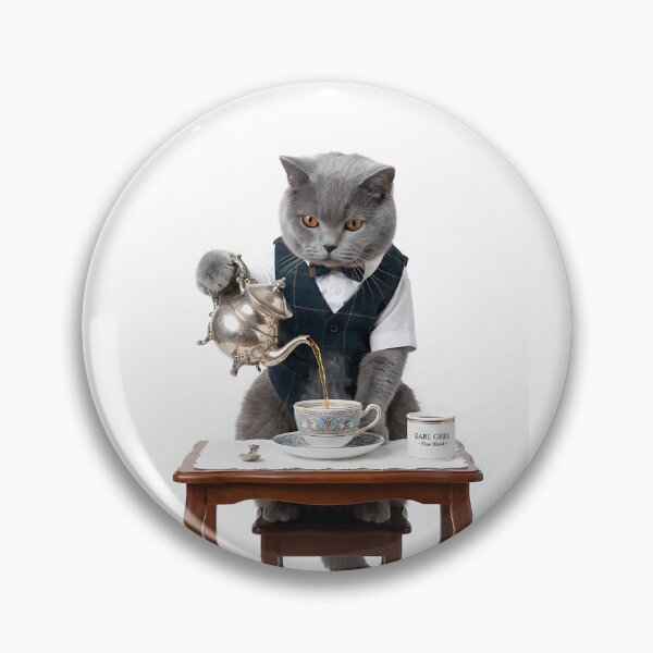 Item preview, British Shorthair Tea Sommelier designed and sold by PictoVibe.