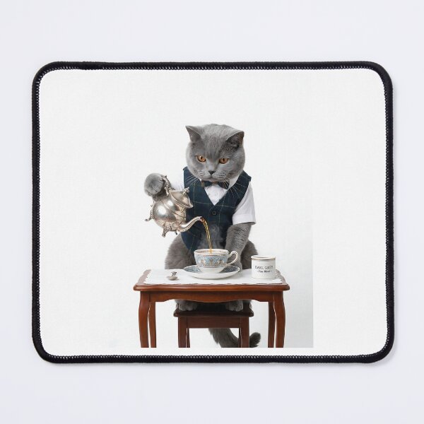 Item preview, British Shorthair Tea Sommelier designed and sold by PictoVibe.