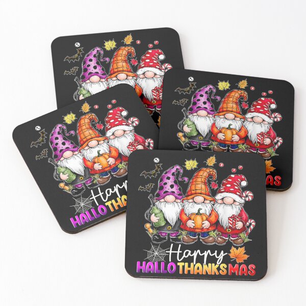 Item preview, Happy Hallothanksmas Gnomes Lover Halloween Merry Christmas designed and sold by LucindaLong ⭐⭐⭐⭐⭐(992).