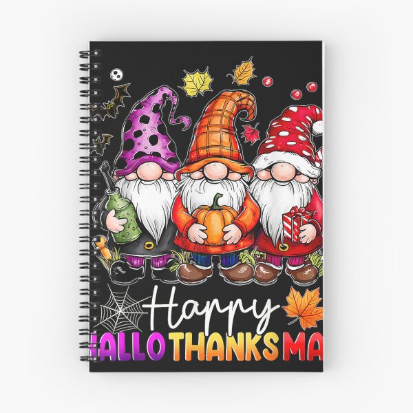 Item preview, Happy Hallothanksmas Gnomes Lover Halloween Merry Christmas designed and sold by LucindaLong ⭐⭐⭐⭐⭐(992).