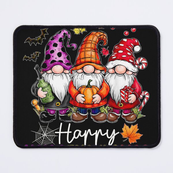 Item preview, Happy Hallothanksmas Gnomes Lover Halloween Merry Christmas designed and sold by LucindaLong ⭐⭐⭐⭐⭐(992).