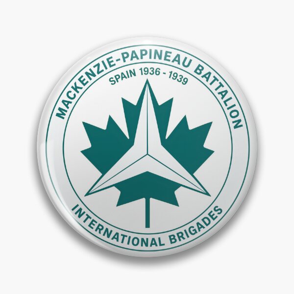 Item preview, Mackenzie Papineau Battalion International Brigades Antifascist Emblem Print designed and sold by PinUpPizzazz.