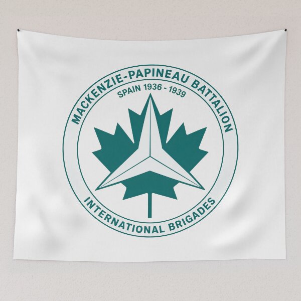 Item preview, Mackenzie Papineau Battalion International Brigades Antifascist Emblem Print designed and sold by PinUpPizzazz.