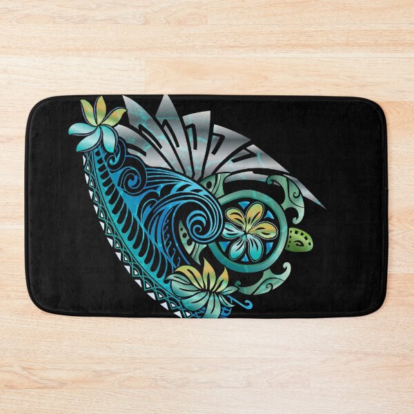 Item preview, Pacific Island Honu Sea Turtle Tattoo Design designed and sold by sunnthreads.