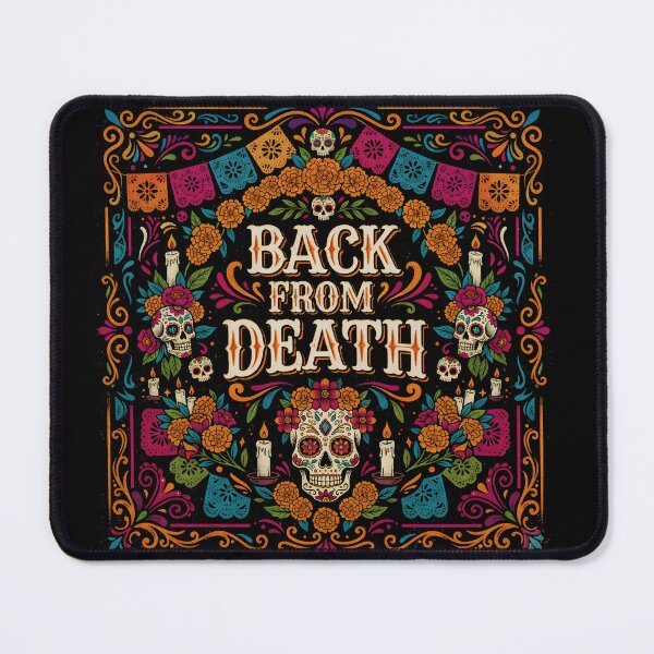 Item preview, Day of the Dead Back from Death Sugar Skull designed and sold by Nacho Average Designs.