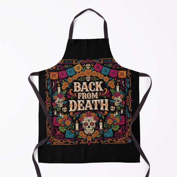 Item preview, Day of the Dead Back from Death Sugar Skull designed and sold by Nacho Average Designs.