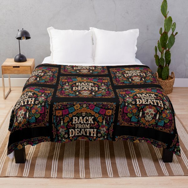 Item preview, Day of the Dead Back from Death Sugar Skull designed and sold by Nacho Average Designs.