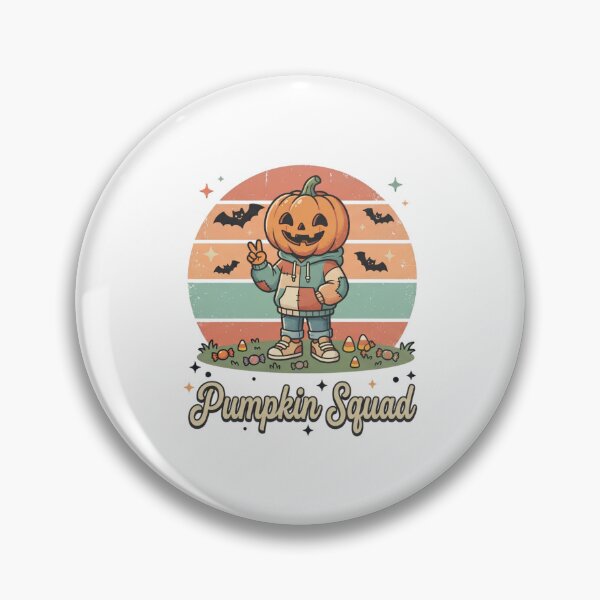 Item preview, Pumpkin Squad Cute Pumpkin Head Halloween Retro designed and sold by DIRTYSKETCHH.