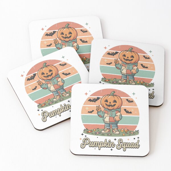 Item preview, Pumpkin Squad Cute Pumpkin Head Halloween Retro designed and sold by DIRTYSKETCHH.