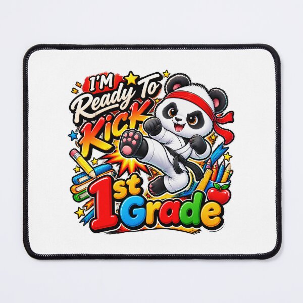 Item preview, I'M Ready To Kick 1st Grade Cute Panda Karate Graphic designed and sold by QuiteOrbit.