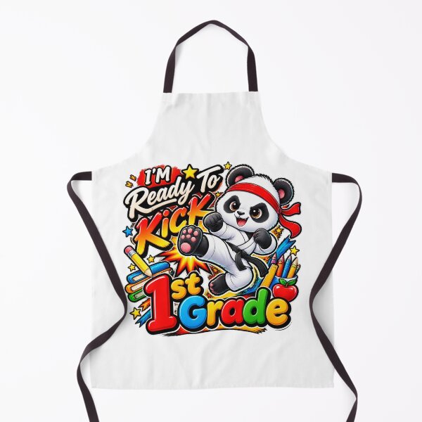 Item preview, I'M Ready To Kick 1st Grade Cute Panda Karate Graphic designed and sold by QuiteOrbit.