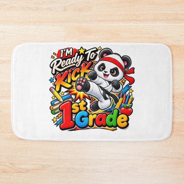 Item preview, I'M Ready To Kick 1st Grade Cute Panda Karate Graphic designed and sold by QuiteOrbit.