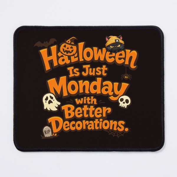 Item preview, Halloween Is Just Monday designed and sold by Grump and Co.