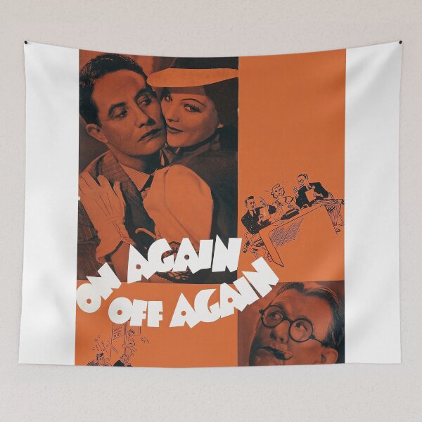 Item preview, On Again—Off Again (1937) – Vintage Classic Comedy Movie Poster designed and sold by zadetkudet.
