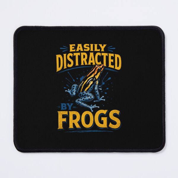 Item preview, Easily Distracted By Frogs Funny Frog Lover Humor Graphic Design designed and sold by MiALopezArt.