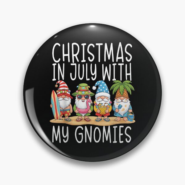 Item preview, Gnome Christmas in July with My Gnomies Summer Vacation 2026 designed and sold by LucindaLong ⭐⭐⭐⭐⭐(992).