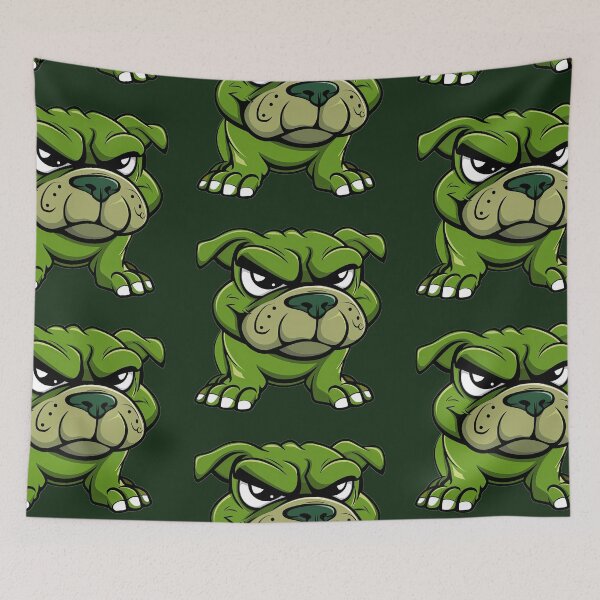 Item preview, Mean Green Bulldog designed and sold by FoldedRainbow.