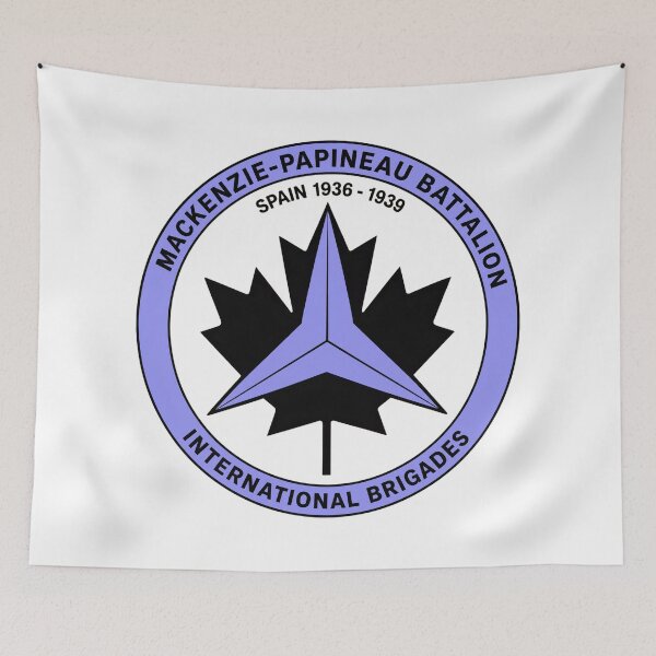 Item preview, Mackenzie Papineau Battalion International Brigades Antifascist Emblem Print designed and sold by PinUpPizzazz.