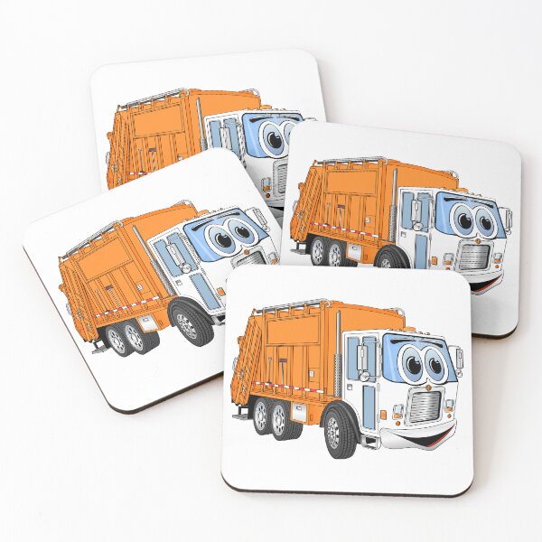 Item preview, Orange White Smiling Garbage Cartoon designed and sold by Scott Hayes.
