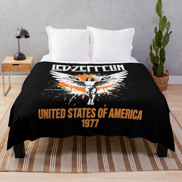 Item preview, Zeppelin USA 1977 Concert Angel Wings Paint Splatter designed and sold by HeavHeadDsgn.