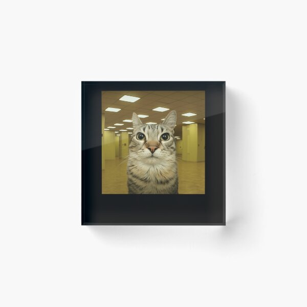 Item preview, Cat in Backrooms Meme designed and sold by studio-ssaam.